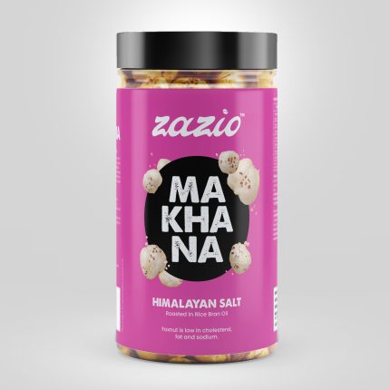 ZAZIO MAKHANA HIMALAYA SALT 70 GRAMS | 100% NATURAL PREMIUM ROASTED | RICH IN PROTIEN,DIETARY FIBRE | DELICIOUS,CRUNCHY AND SALTY SNACKS | GLUTAN FREE, SUPER FOOD Pack of 1